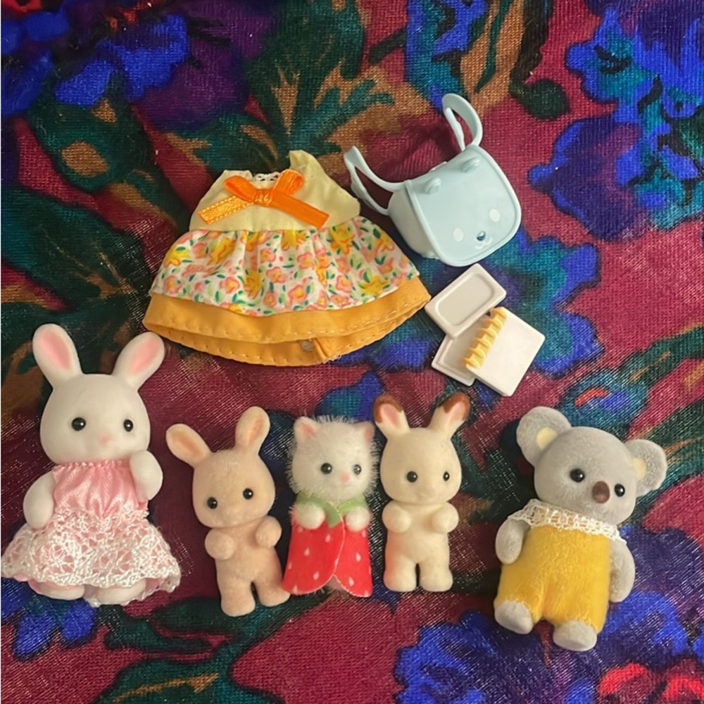 Calico critters and accessories